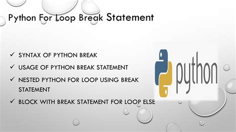 python for文 抜ける - ループの外へ飛び出す魔法の鍵